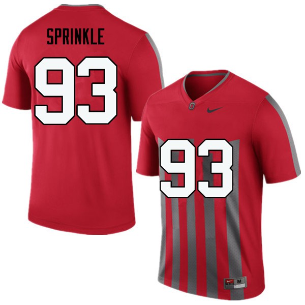 Ohio State Buckeyes #93 Tracy Sprinkle Men Stitch Jersey Throwback